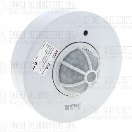 Датчик движения MS-28A (ДД) потолоч. 1200Вт 360град. до 6м IP20 EKF dd-ms-28A