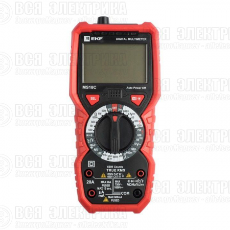 Мультиметр цифровой MS18C Professional EKF In-180701-pm18C