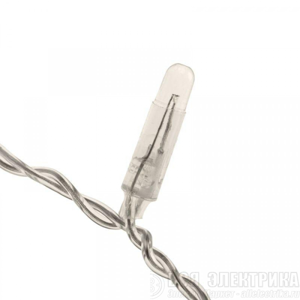 Гирлянда "Айсикл" (бахрома) 4.8х0.6м 176LED бел. 11Вт 230В IP65 провод прозр. Neon-Night 255-145