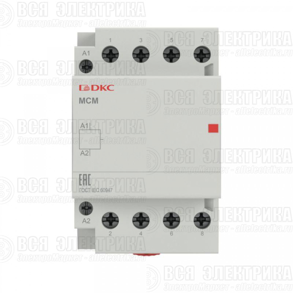 Контактор модульный YON max типа MCE 4P 40A 240В 4НО YON MCE-40-40-A240