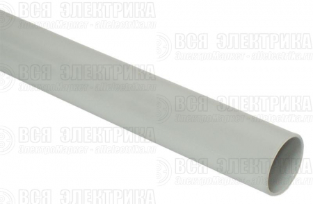 Труба гладкая ПВХ жесткая d20мм сер. (дл.3м) IEK CTR10-020-K41-093I