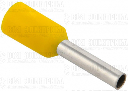 Наконечник НШВИ 1.0-8 желт. (уп.100шт) IEK UGN10-001-D14-08