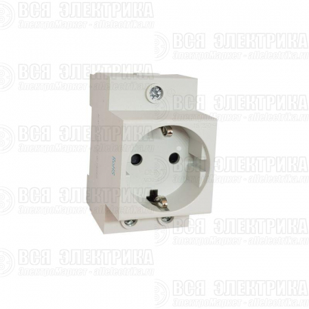 Розетка AC 30-111 с заземл. контактом на DIN-рейку (R) CHINT 775001