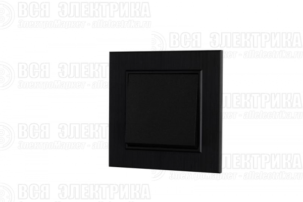 Выключатель 1-клав. Karea LINE STAR чер. Makel 86054001