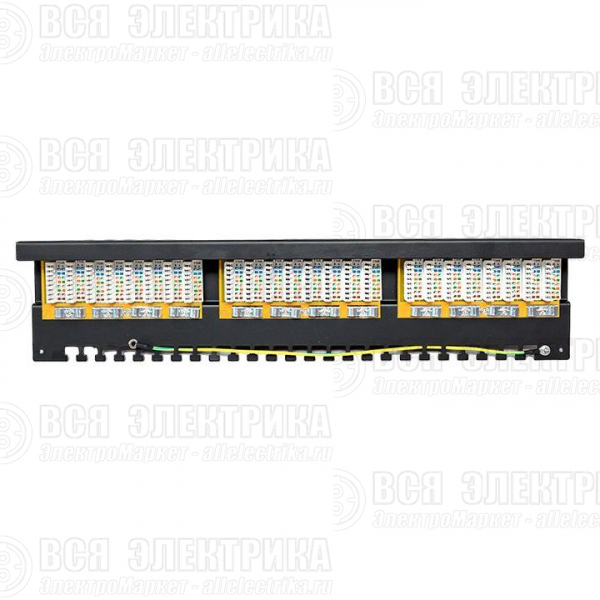 Патч-панель 19дюйм 1U кат.5E STP полн. экранир. 24 порта RJ45 Dual IDC с органайзером TERACOM PRO EKF TRP-PPNL-5ESTP-1U24