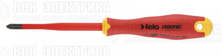 Отвертка диэлектрическая PH 1 +/- Slim Ergonic Felo 41619290
