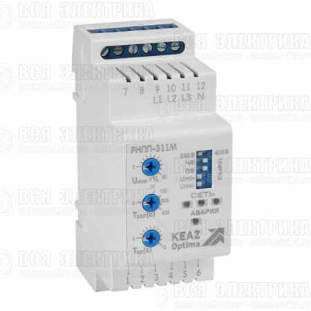 Реле напряжения OptiDin РНПП 311М 24DC УХЛ3.1 КЭАЗ 240051