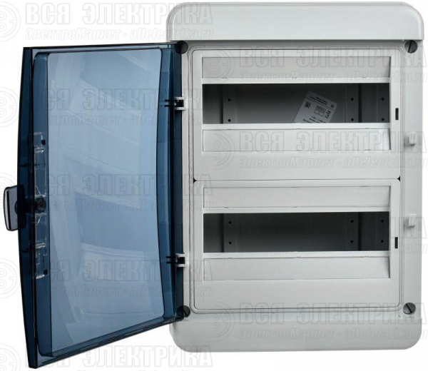 Корпус КМПн-24 TEKFOR IP65 черн. прозр. дверь пластик. IEK TF5-KP72-N-24-65-K03-K02