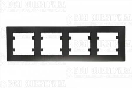 Рамка 4-м Karea RIZZ STAR чер. Makel 88054704
