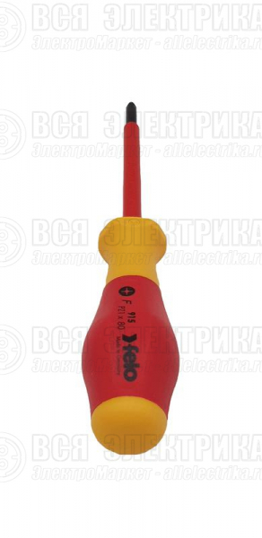 Отвертка диэлектрическая крестовая PZ1х80 Felo 91510290
