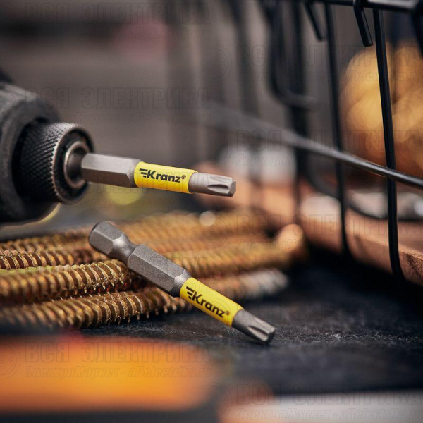 Бита для шуруповерта Torx T25х50мм (уп.2шт) Kranz KR-92-0428-1