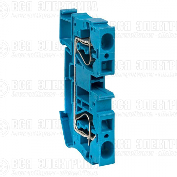 Колодка клеммная ST-4 41А пружинная син. EKF plc-jxb-st-4-blue