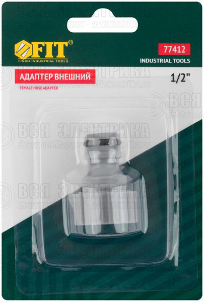 Адаптер внешний пластиковый 1/2дюйм FIT 77412