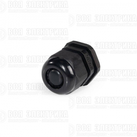 Ввод кабельный пластиковый PG 16 (10-14 мм) черн. (уп.100шт) Fortisflex 88643