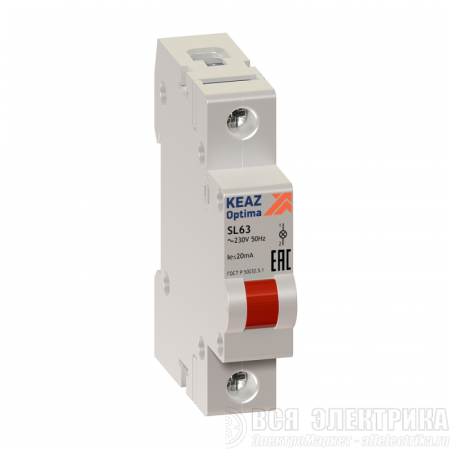 Лампа сигнальная OptiDin SL63 B 24AC/DC УХЛ3 КЭАЗ 138621