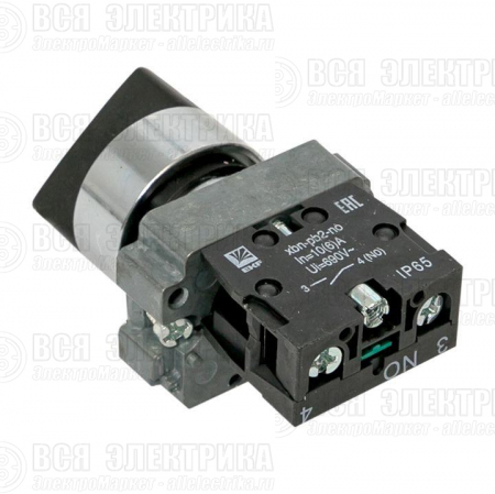 Переключатель BD21 2P короткая ручка NO IP65 PROxima EKF xb2-bd21-65