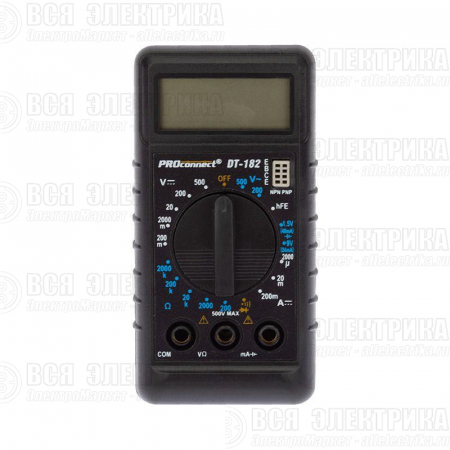 Мультиметр портативный М-182 (DT-182) PROCONNECT 13-3014