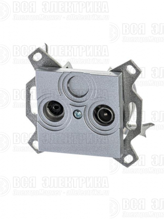 Розетка телевизионная оконечная TV/R Levit серебр. ABB 2CHH083503A6070