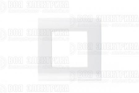 Рамка французский стандарт 2 модуля 45х22 5мм бел. Eurolan 16M-00-02WT