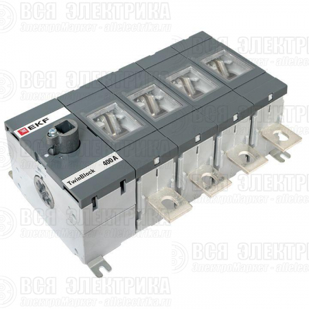 Рубильник 4п 400А без рукоятки управления TwinBlock EKF tb-s-400-4p