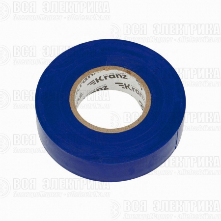Изолента ПВХ профессиональная 0.18х19мм 20м син. Kranz KR-09-2805