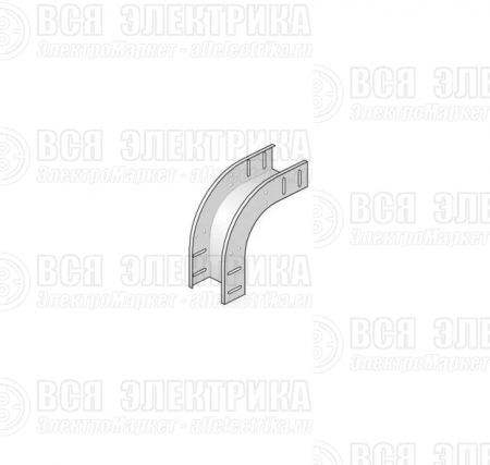 Угол для лотка верт. внеш. 90град. 100х60 "V" VB90.60.100