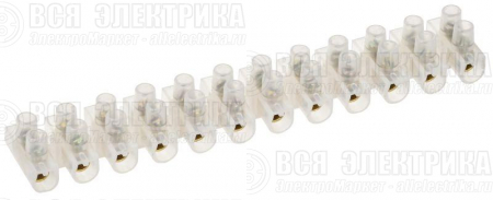 Колодка клеммная ЗВИ-10 2.5-6кв.мм 12 пар IEK UZV3-010-06