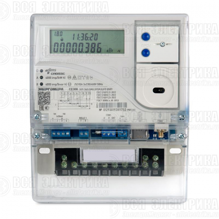 Счетчик CE308 S31.543.OAA.SYUVJLFZ SPds 3ф мн.тариф. Энергомера 101005007012921