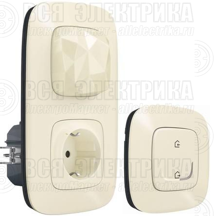 Пакет умный стартовый Valena Allure (шлюз WiFi+розетка умн. 2К+З 16А 230В+главн. беспроводн. выкл. "Я дома/Я вне дома") сл. кость Netatmo 752696