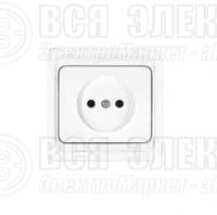 Розетка 1-м СП Валери 16А IP20 без заземл. бел. UNIVersal В0022