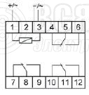 Реле промежуточное PK-3P (монтаж на DIN-рейке 35мм 220В 50Гц 3х8А 3NO/NC IP20) F&F EA06.001.023