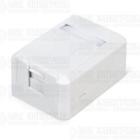 Корпус настенной розетки для установки 1-ой вставки типа Keystone Jack Д WRline WR-MB-1 бел. Hyperline 505219