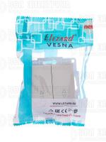 Переключатель проходной 2-кл. СП Vesna механизм крем. LEZARD 742-0388-106