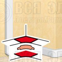 Угол для кабель-канала внутренний изменяемый 80-100град. для DLP 105х50 бел. Leg 010605