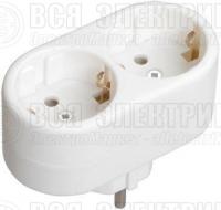 Разветвитель 2-м 16А IP20 Т-01/02 кругл. IEK WTP10-16-02