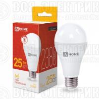 Лампа светодиодная LED-A65-VC 25Вт грушевидная 3000К тепл. бел. E27 2380лм 230В IN HOME 4690612024066