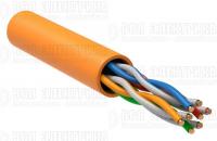 Кабель витая пара U/UTP кат.5E 4х2х24AWG solid LSZH нг(А)-HF оранж. (305м) (м) ITK LC1-C5E04-127