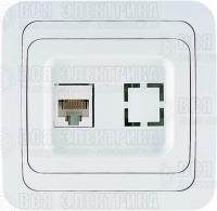 Розетка компьютерная 1-м СП Mimoza 16А IP20 бел./бел. Makel 12035