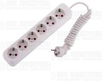 Удлинитель 6х2м с заземл. 16А IP20 Lila LEZARD 720-0602-601