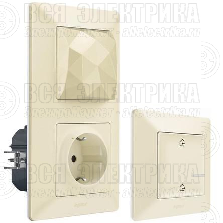 Пакет умный стартовый Valena Life (шлюз WiFi+розетка умн. 2К+З 16А 230В+главн. беспроводн. выкл. "Я дома/Я вне дома") сл. кость Netatmo 752296