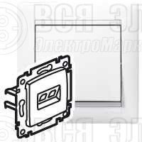 Розетка компьютерная 1-м СП Valena RJ45 UTP механизм бел. (DIY-упак.) Leg 694286