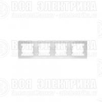 Рамка 4-м Бриллиант горизонт. бел. UNIVersal 7947502