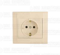Розетка СП Defne 16А IP20 с зазем.крем Makel 42010028