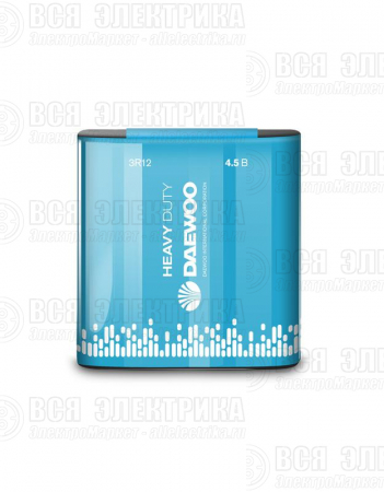 Элемент питания солевой "квадрат" 3R12 4.5В Heavy Duty 2021 1S DAEWOO 5029187