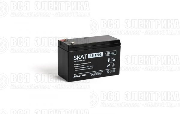 Аккумулятор свинцово-кислотный SKAT SB 1209 Бастион 2540