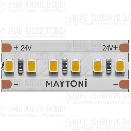 Лента светодиодная 24В 2216 8Вт/м 3000К IP20 (уп.5м) Maytoni 201061