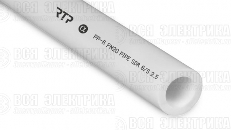 Труба PPR 25х4.2 PN20 бел. (дл.2м) RTP 10305