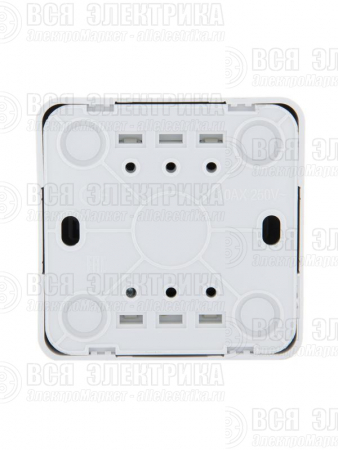 Кнопка звонка 1-кл. 1п ОП Viola 10А IP20 бел. LEZARD 751-0200-103