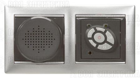 Рамка 2-м Valena горизонт. алюм. Leg 770152