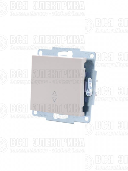Переключатель проходной 1-кл. СП Vesna механизм крем. LEZARD 742-0388-105